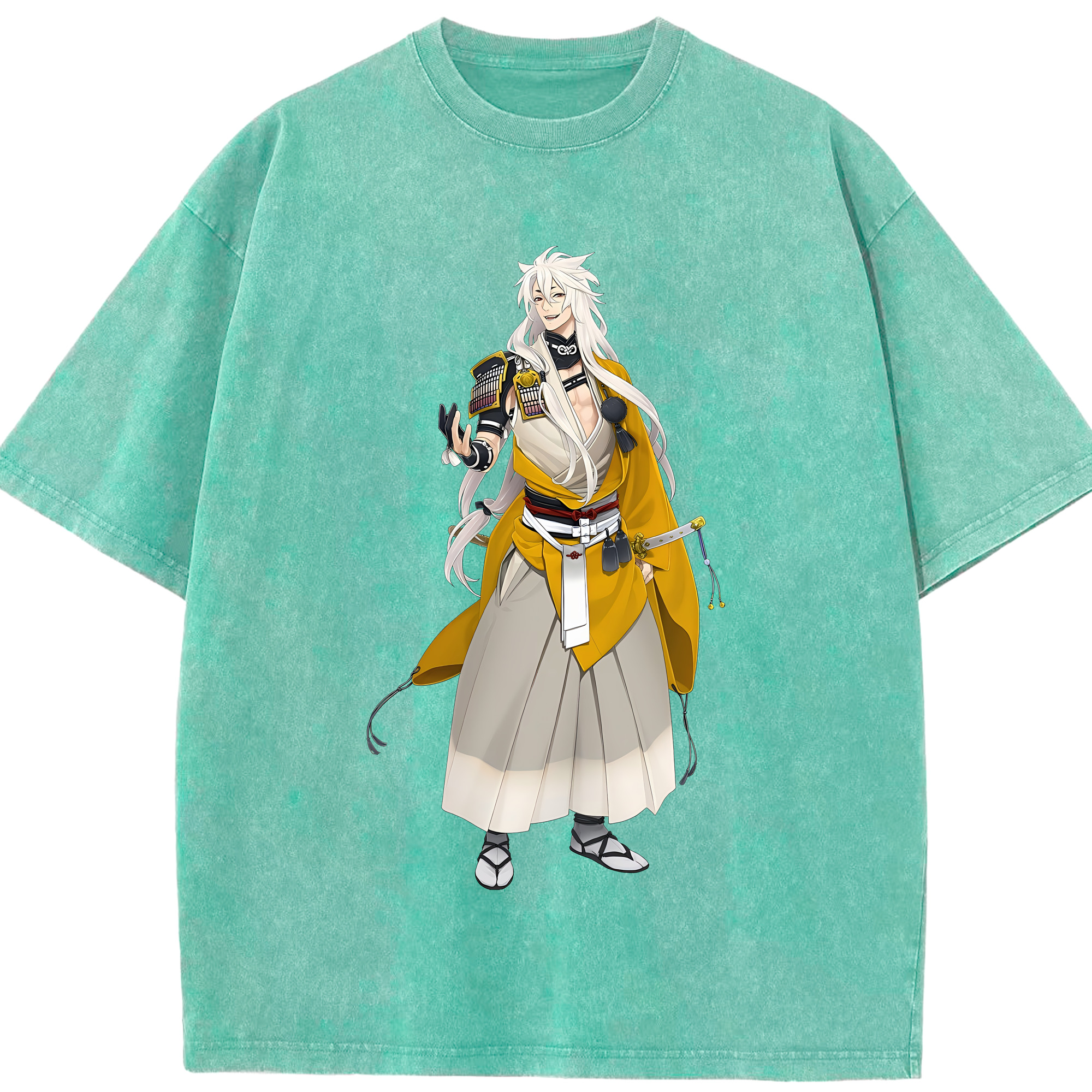 （画像用） 刀剣乱舞 Touken Ranbu 綿100% ヴィンテージ風 半袖Tシャツ（フロントプリント）